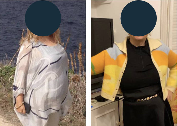 before and after weight loss photographs following The Weight Loss Guru's private reclaim your life programme